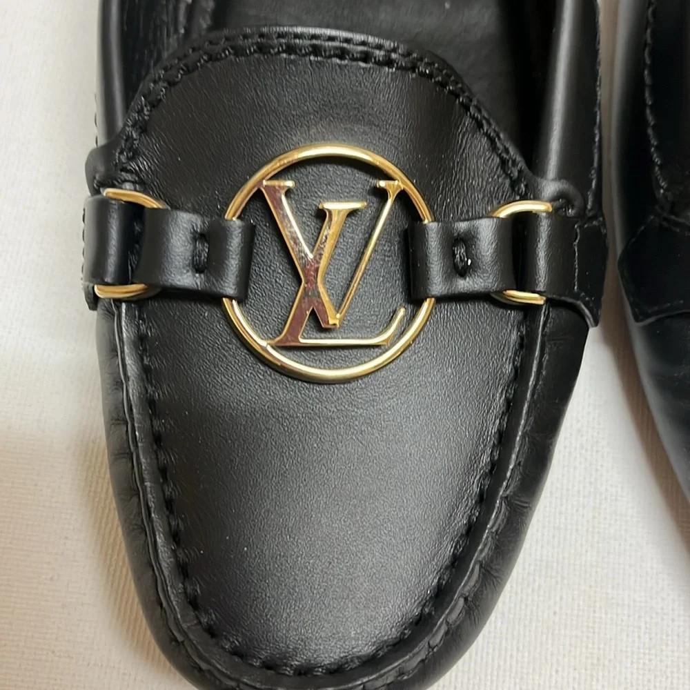 Louis Vuitton black leather driving loafers - Picture 11 of 15